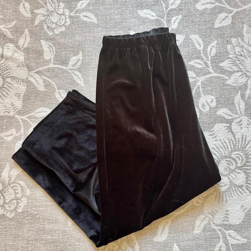 Vintage Bob Mackie chocolate brown velvet pant 1X
